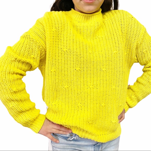 ABOUND Knit Sweater YELLOW NWT XS - Picture 2 of 8